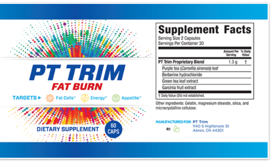 pt trim fat burn ingredients