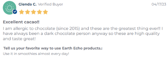 Earth Echo Vitality Chocolate Bliss Bites Customer Reviews