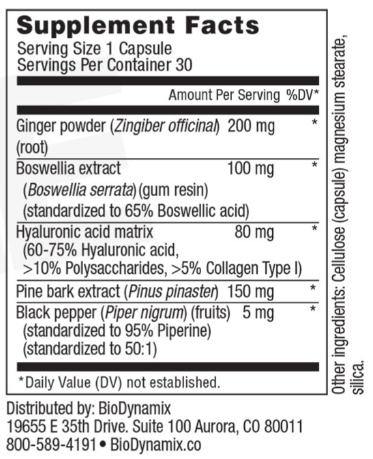 Joint Genesis Supplement Facts