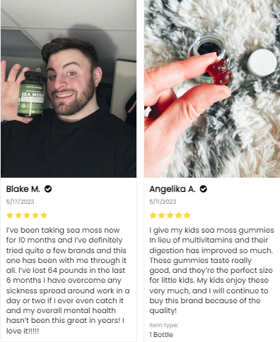 Nutra Remedies Sea Moss Customer Reviews