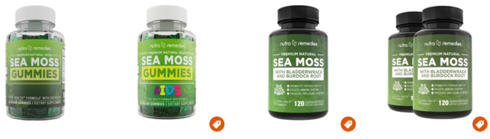 Nutra Remedies Sea Moss Supplements