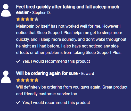 VitaPost Sleep Support Customer Reviews