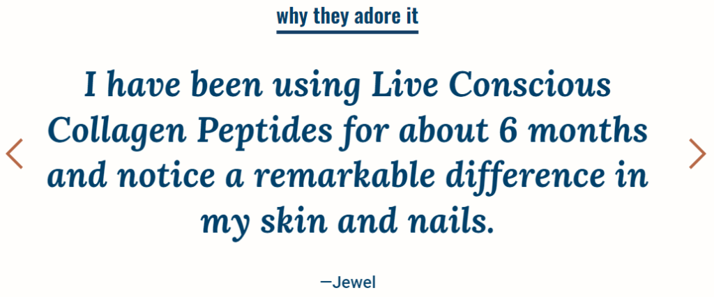 Live Conscious Collagen Peptides Customer Reviews