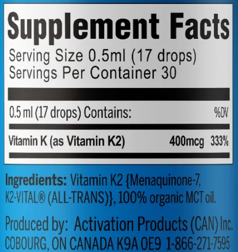 Perfect K2-MK7 Ingredients