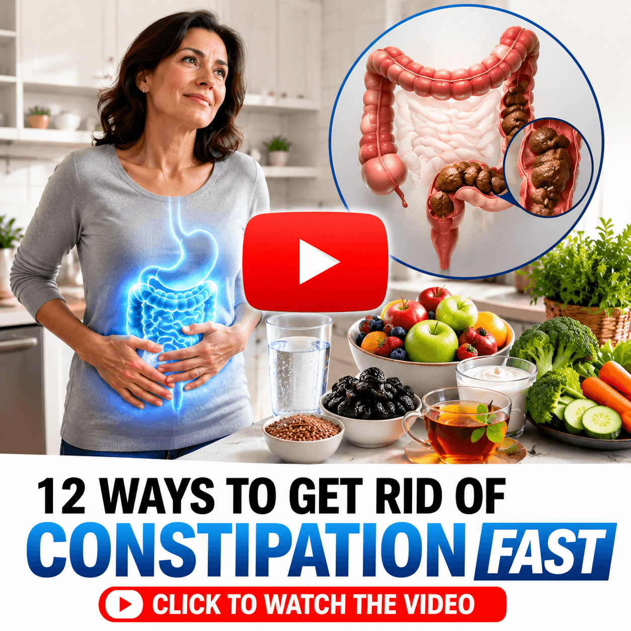 12 Ways Get Rid of Constipation Naturally at Home & Fast